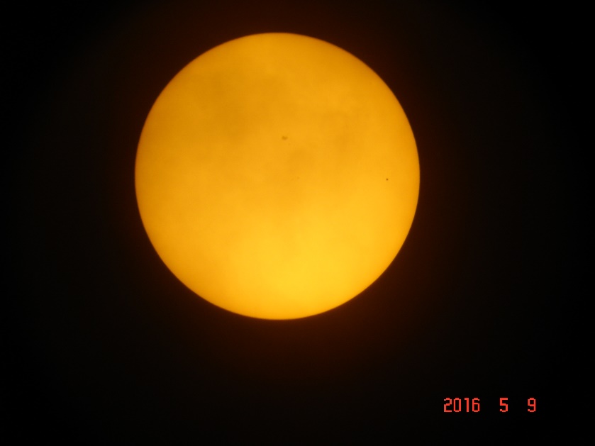 Transit of Mercury, 9th May 2016