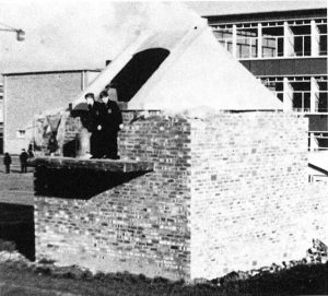 Highfields School Observatory under construction: the official opening was on 20 June 1967