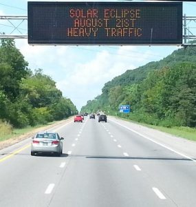 Pic 1 - Solar Eclipse road signs