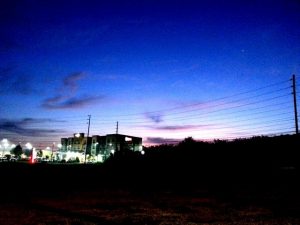 Pic 5 - Venus over the hotel through the brightening dawn sky