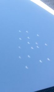 Pic 9 - Projected eclipse crescents