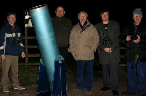 Members with the Tom Collier telescope