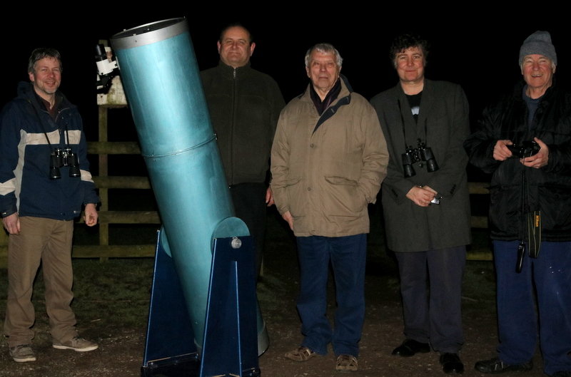 Members with the Tom Collier telescope
