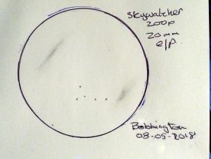 Richard's sketch of M65 & M66