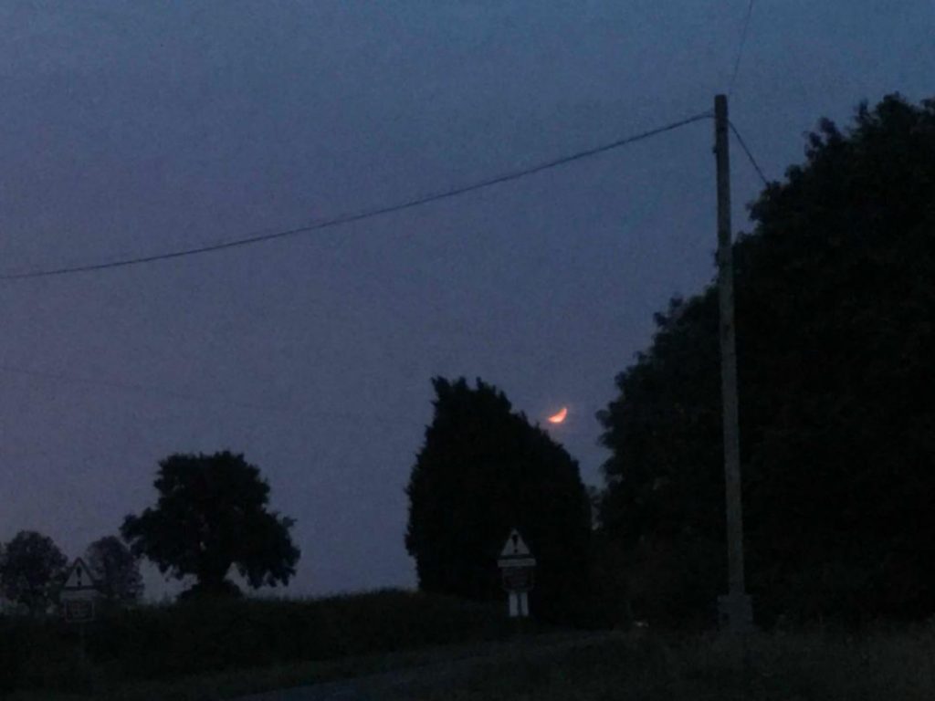 Partial Lunar Eclipse taken by Cath Adams using a hand held iPhone 7 at 22:15 on 16/07/19