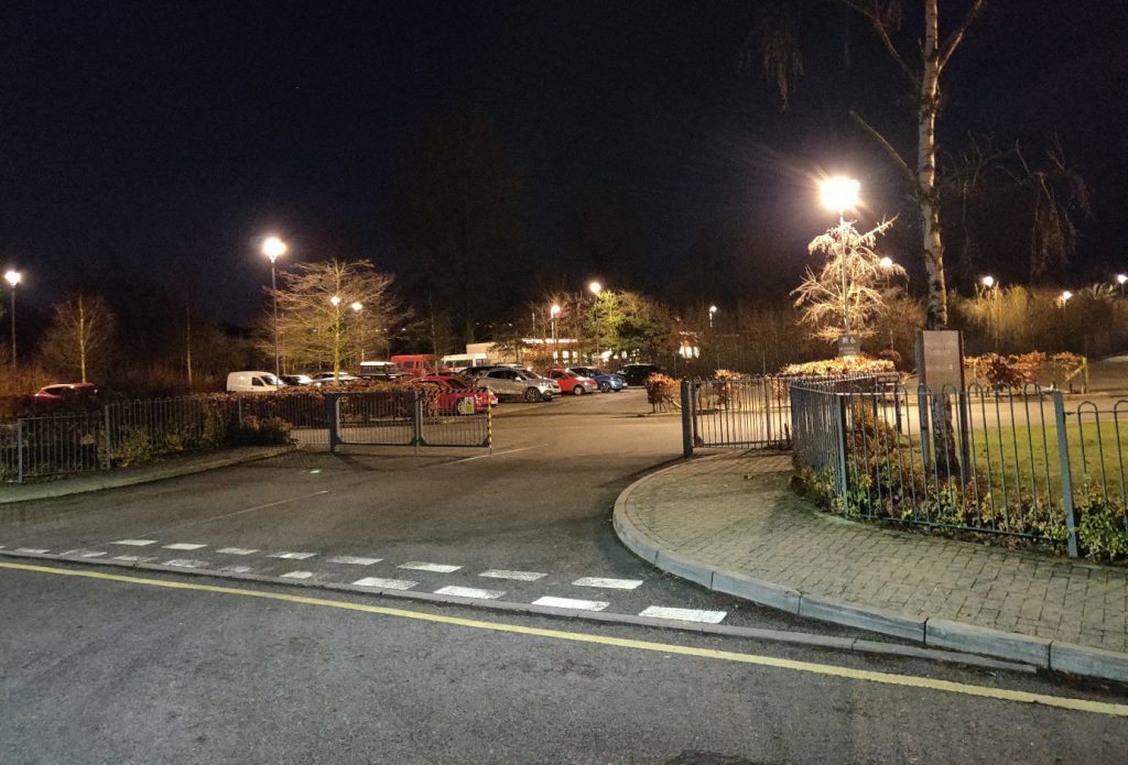 Environmental Centre - Car park entrance on Boundary Way