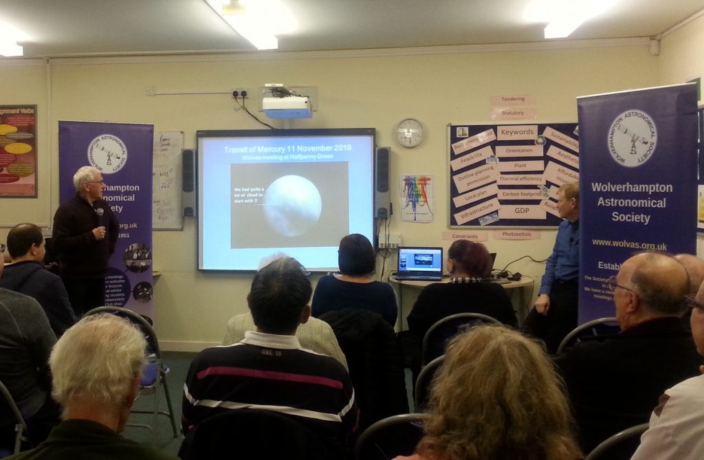Doug giving members an update at the talk that evening