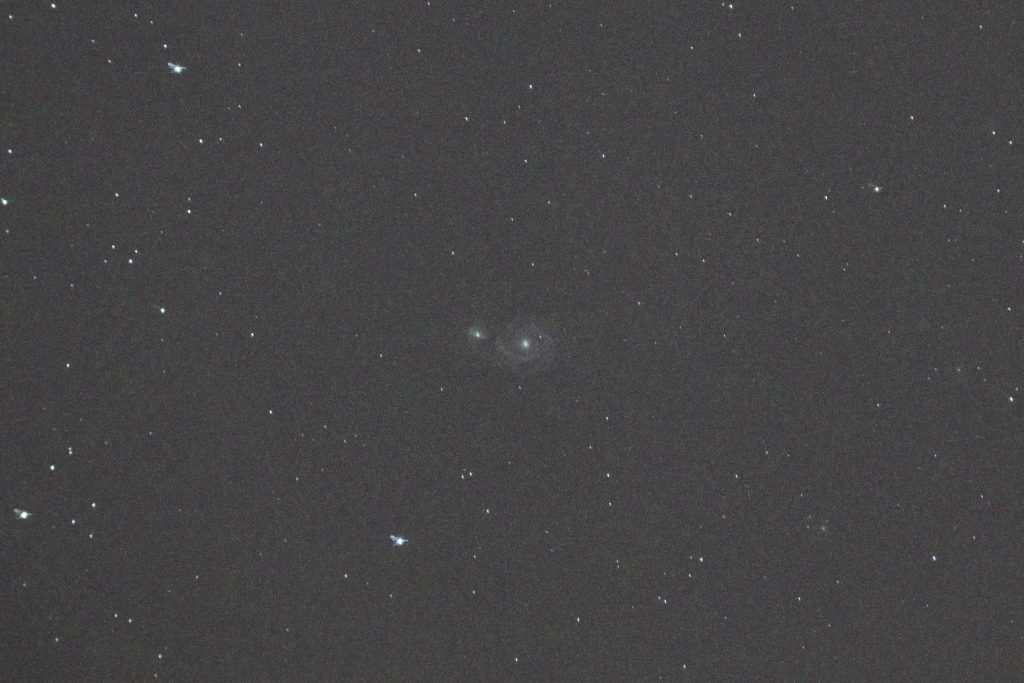 M51 as seen in camera live view, by Steve Morrall