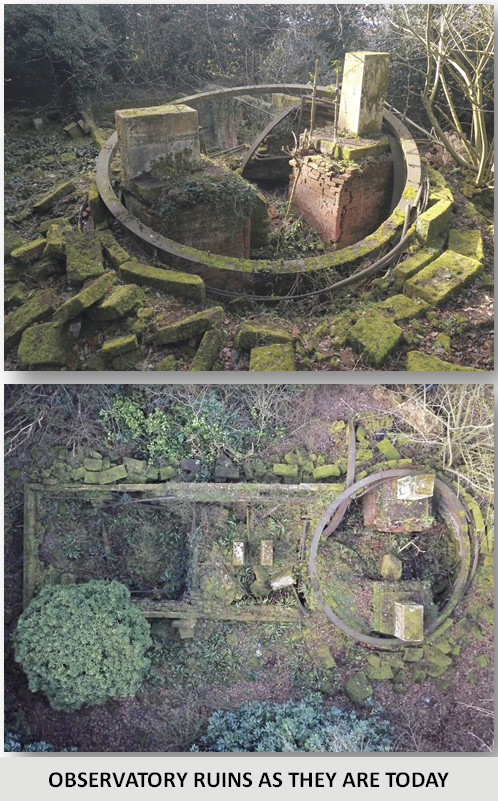 Wrottesley Observatory ruins as they are today