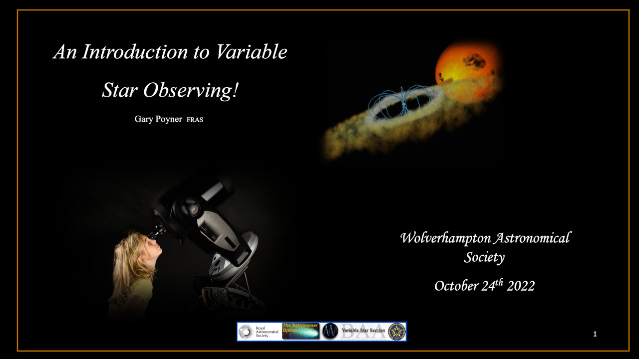 20221024 Gary Poyner - Introduction to variable star observing