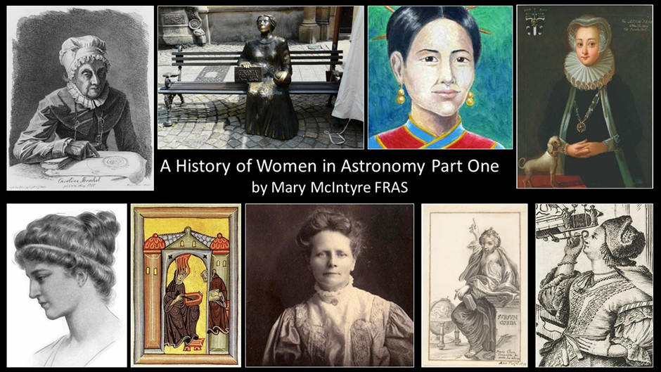 montage of historical women astronomers