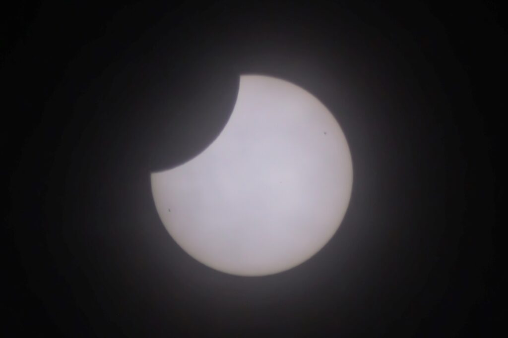 Doug Bickley's photo of the partial eclipse