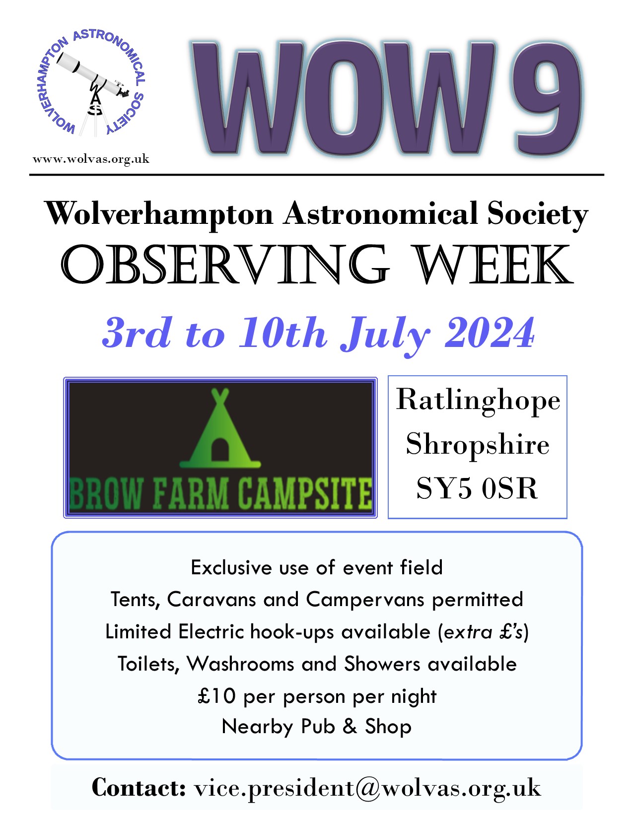 WOW 9 advert poster