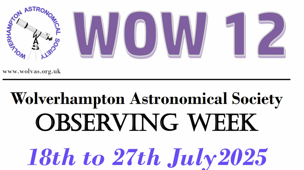 WOW 12 Observing week July 18th to 27th